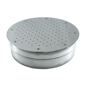 Air massage plate for tiled pools d 480 mm AISI 304