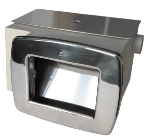 Skimmer with auto-refill compartment, for liner pools AISI-316L