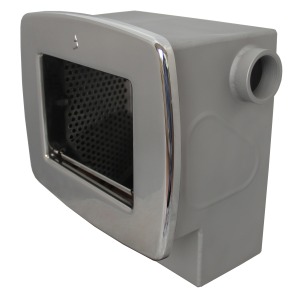 Skimmer with horizontally removable basket