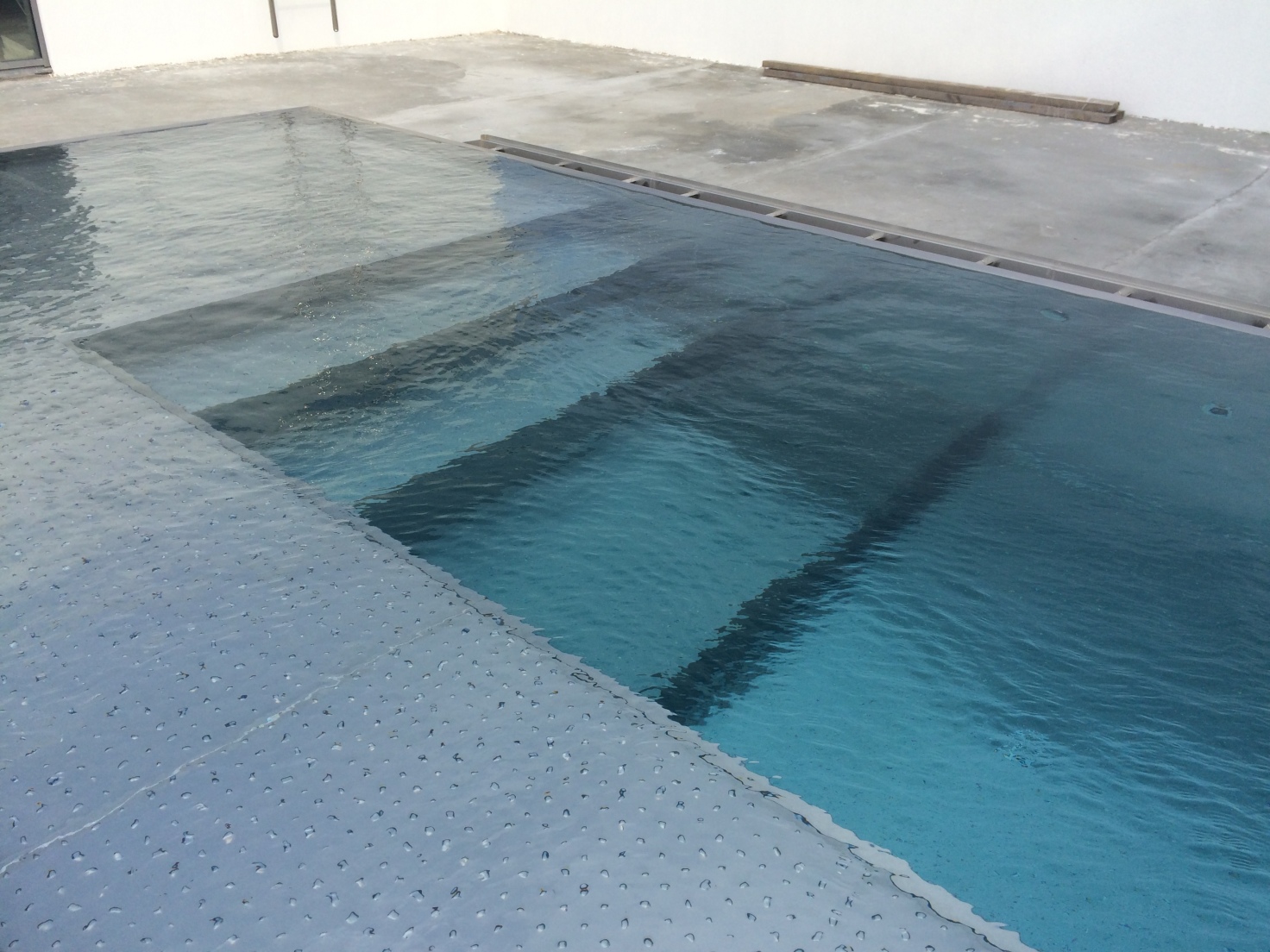 Roof top owerflow steel swimming pool 